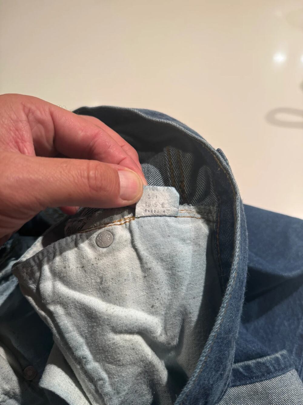 VTG RARE 80's Levi’s 501 Denim Jeans Redline selvedge Size 34 - Picture 10 of 10
